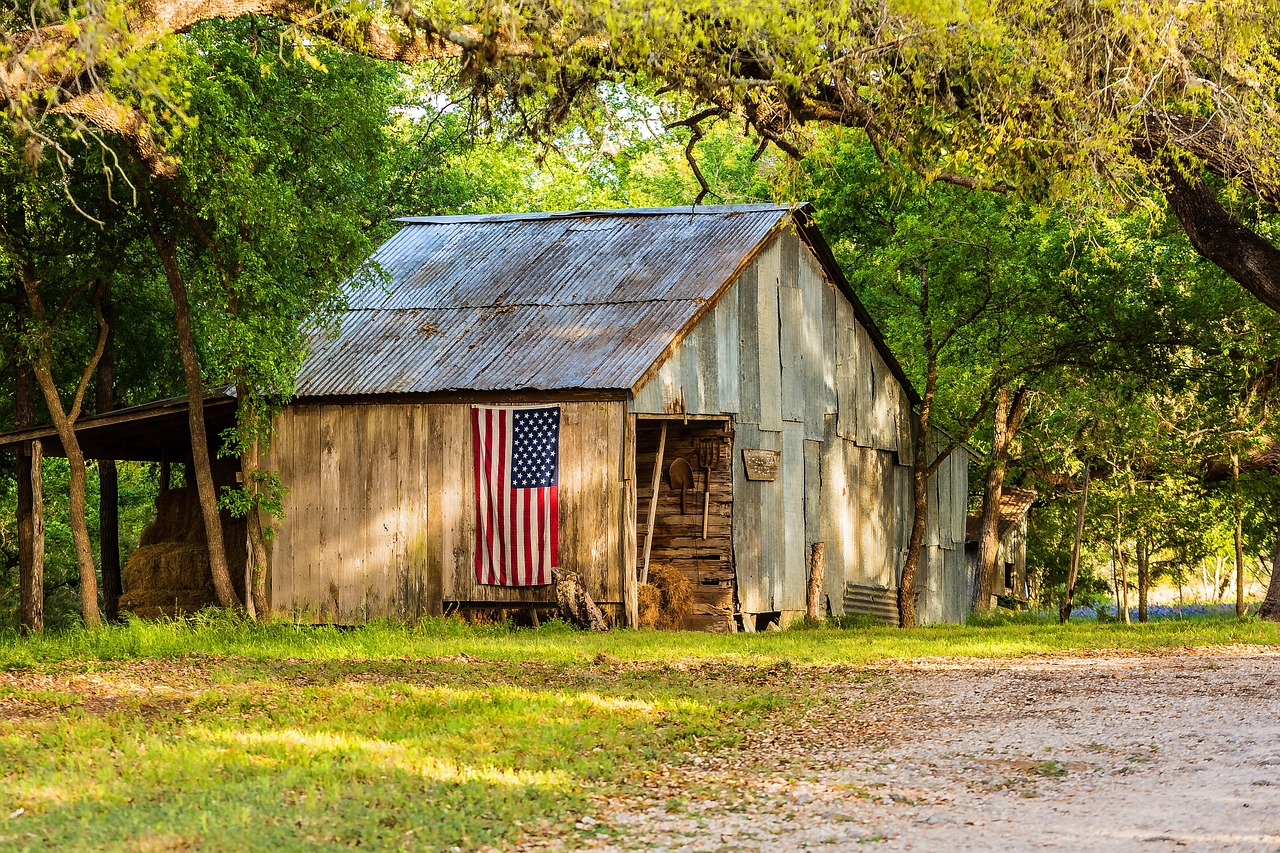 American Flag Metal Wall
